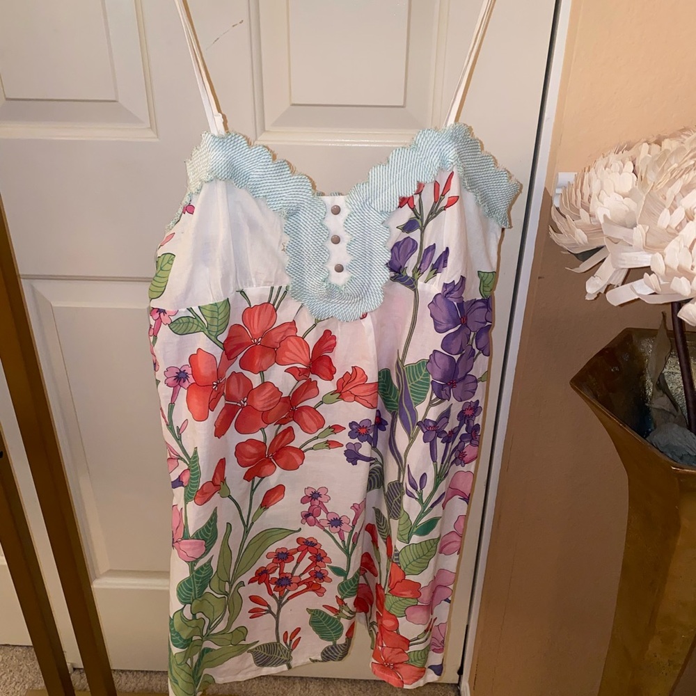Anthropologie Spring Mini Dress-X-Small